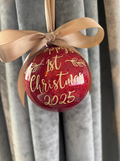 Baby’s First Christmas Glass Baubles