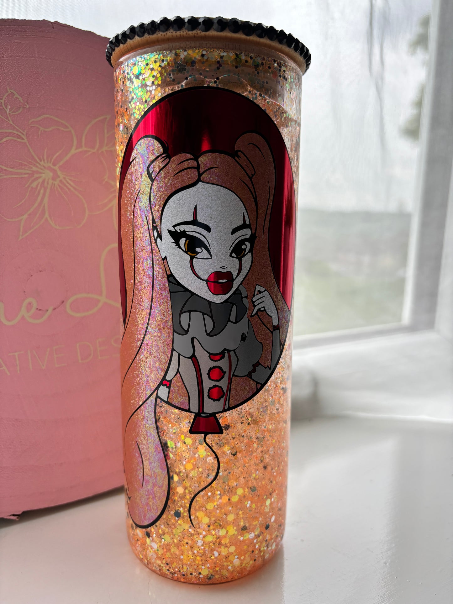 Ginger Clown Snow Globe Tumbler