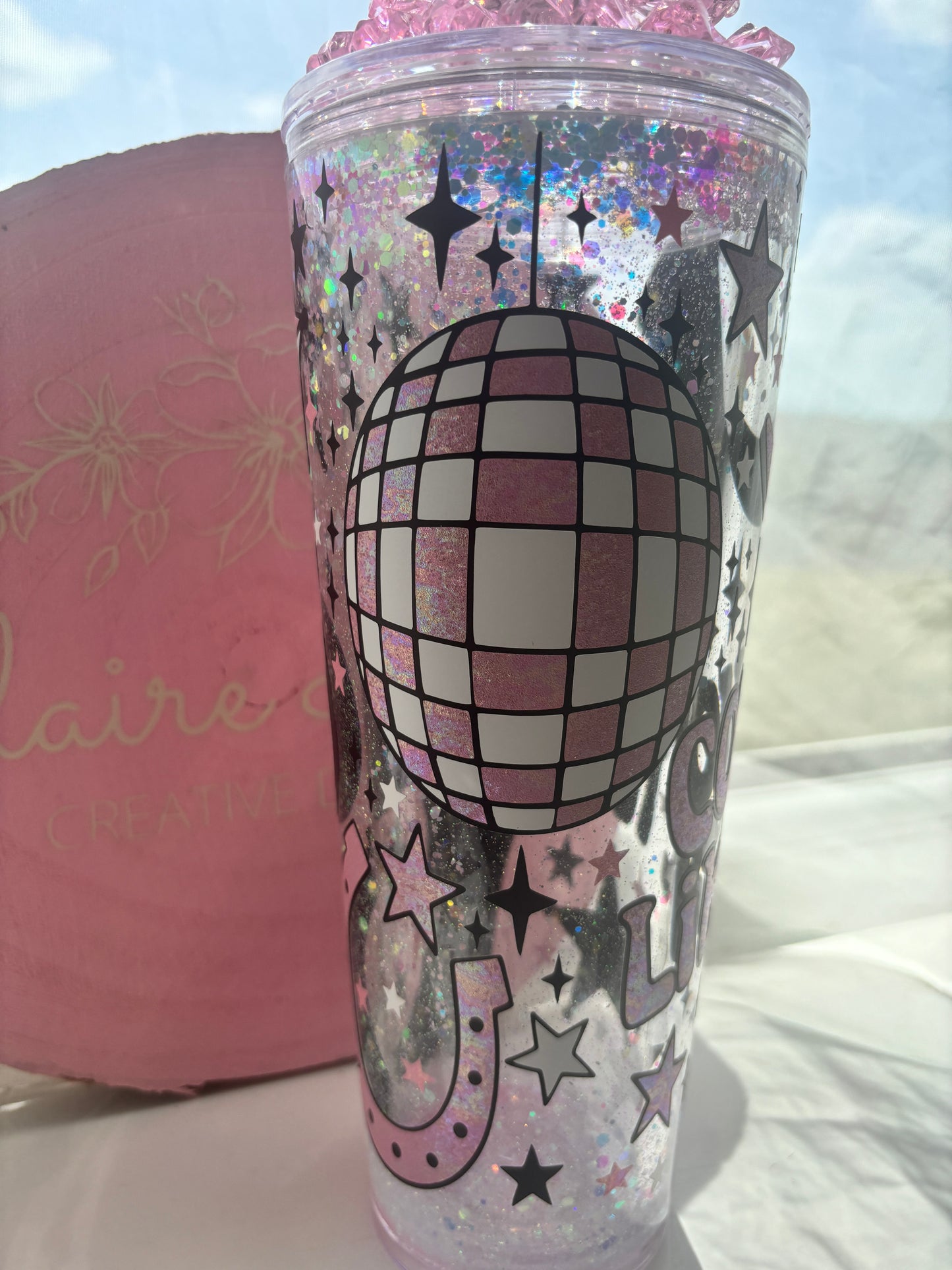 Cow Girls Snow Globe Tumbler