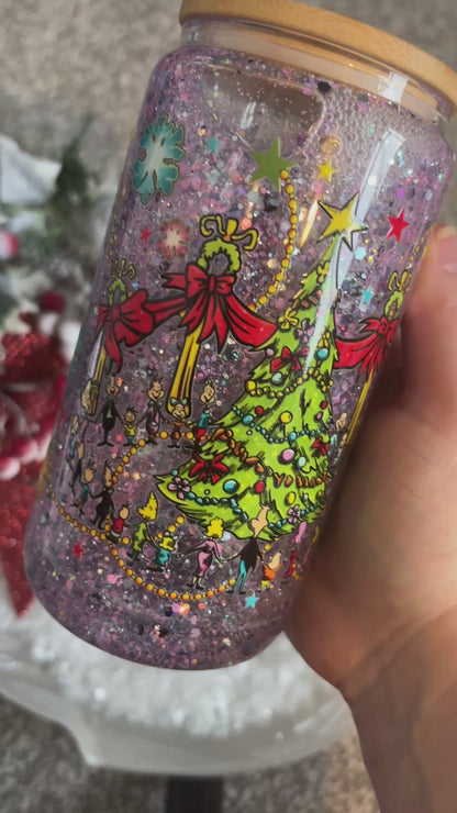 Grinch Glass Snow Globe