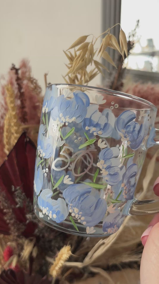 Hand Painted Birthday Glassware