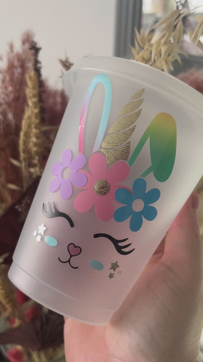 Unicorn Bunny 16oz Cold Cup