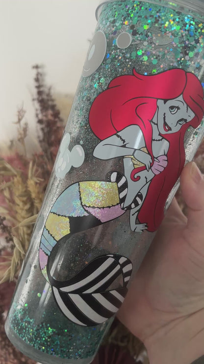 Mermaid Sally Snow Globe Tumbler