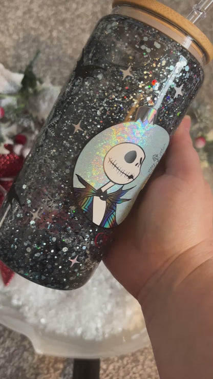 NBC Glass Snow Globe Tumbler