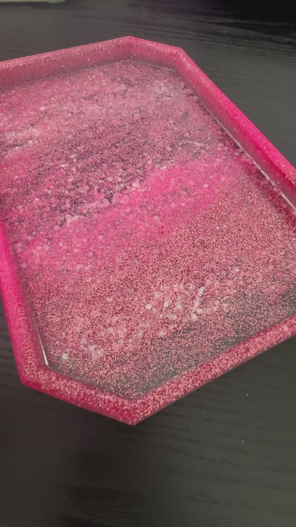 Splash Glitter Large Resin Tray