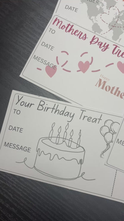 Boarding Pass Scratch Card Ticket