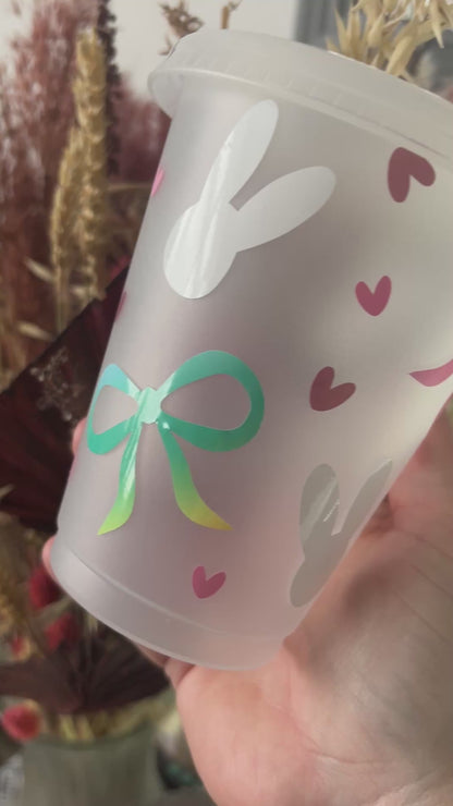 Bows & Bunnies 16oz Cold Cup